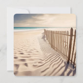 strand bruiloft hek kaart (Achterkant)