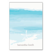 Strand bruiloft ı Namen Tafel Kaart (Voorkant)