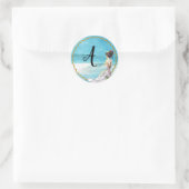 Strand bruiloft illustratie Sticker (Tas)