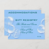 Strand bruiloft informatiekaartje (Voorkant / Achterkant)