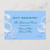 Strand bruiloft informatiekaartje (Voorkant)