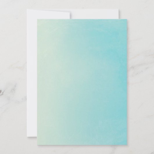 Strand Bruiloft Kust/Oceanside Palm Trees Bruiloft Kaart (Achterkant)