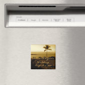 Strand bruiloft magneet (Insitu (Vaatwasser))