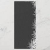 Strand bruiloft menu kaarten met krijtbord palmboo (Achterkant)