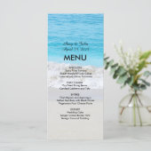 Strand bruiloft menu strand1 (Staand voorkant)