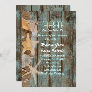 strand bruiloft met een elegant oceaancotten kaart