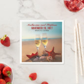 strand bruiloft papieren servetten (Insitu)