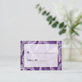 Strand bruiloft Plaatskaarten Starfish Paarse Plaatskaartje (Staand voorkant)