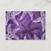 Strand bruiloft Plaatskaarten Starfish Paarse Plaatskaartje (Achterkant)