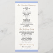 Strand bruiloft programma's met zeesterren paar (Achterkant)