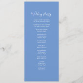 Strand bruiloft programma's Waterverf krab Kaart (Achterkant)