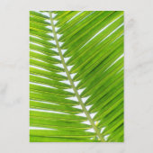 Strand Bruiloft Receptie Diner Seashell Touw Palm Menu (Achterkant)