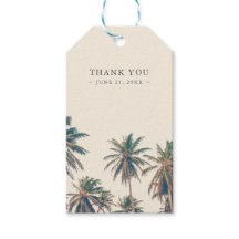 Strand bruiloft receptie Palm Tree gepersonaliseer