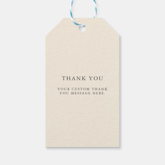 Strand bruiloft receptie Palm Tree gepersonaliseer Cadeaulabel (Achterkant)