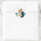 Strand bruiloft Romance Stickers (Tas)
