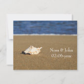 strand bruiloft RSVP (Voorkant)