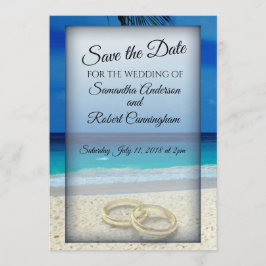 Strand Bruiloft Save The Date Briefkaart