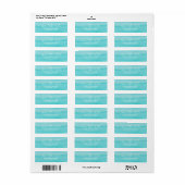 Strand Bruiloft Save The Date Retouradres Label (Full Sheet)
