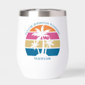 Strand Bruiloft Schattigee Custom Bruids Party Tro (Achterkant)