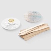 Strand Bruiloft Seashell Fotoprogramma Fan Handwaaier (Niet-gemonteerd)