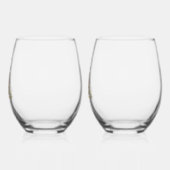 Strand bruiloft Shell & ringen gepersonaliseerd Wijnglas Zonder Voet (Links)