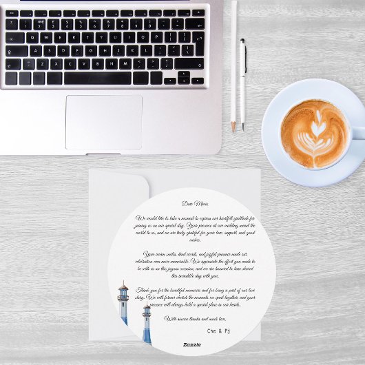 Strand bruiloft thema dank u Briefkaart