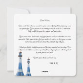 Strand bruiloft thema dank u Briefkaart (Achterkant)