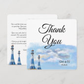 Strand bruiloft thema dank u Briefkaart (Voorkant / Achterkant)