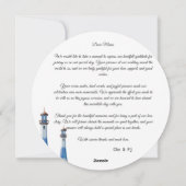 Strand bruiloft thema dank u Briefkaart (Achterkant)