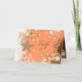 Strand bruiloft thema ~ tafel plaatsing voor 2 per bedankkaart (Voorkant)