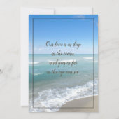 Strand bruiloft uitgesteld afgelast uitstel kaart (Achterkant)