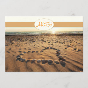strand bruiloft uitnodiging