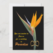 Strand bruiloft Uitnodiging Paradise (Voorkant)