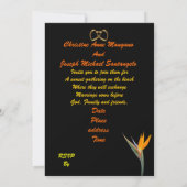 Strand bruiloft Uitnodiging Paradise (Achterkant)