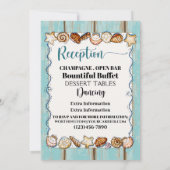 Strand bruiloft uitnodiging Sjabloon versie 2 (Achterkant)