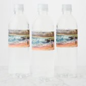 Strand bruiloft water fles cadeau waterfles etiket (Flessen)