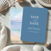 Strand Bruiloft Waterverf Save The Dates Save The Date