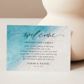 Strand Bruiloft Welkom Gift Bag Place Kaarten