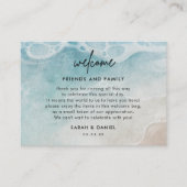 Strand Bruiloft Welkom Gift Bag Place Kaarten (Voorkant)