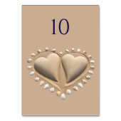 Strand bruiloft zand harten kaart (Voorkant)