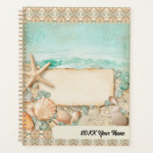 Strand bruiloft zeeschelpen 2 planner (Voorkant)