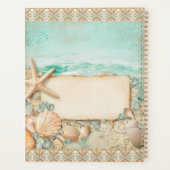 Strand bruiloft zeeschelpen 2 planner (Achterkant)