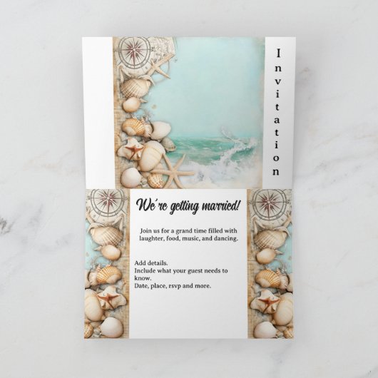 Strand bruiloft zeeschelpen 3 (Binnen)