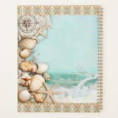 Strand bruiloft zeeschelpen 3 planner (Achterkant)