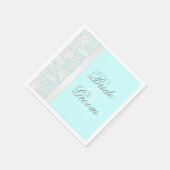 Strand bruiloft zeeschelpen en zeesterren servette servet (Hoek)