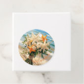 Strand Bruiloft Zeester Boeket Favor Bedankjes Labels (In situ)