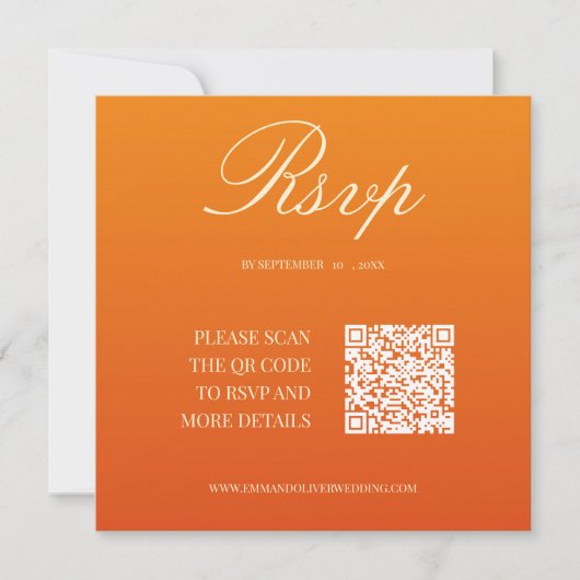 Strand Bruiloft Zeester Boeket RSVP-kaart Kaart (Voorkant)