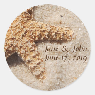 Strand Bruiloft Zeester op Zand Stickers