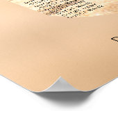 Strand bruiloft zitgrafiek binden van de knoop tek poster (Hoek)