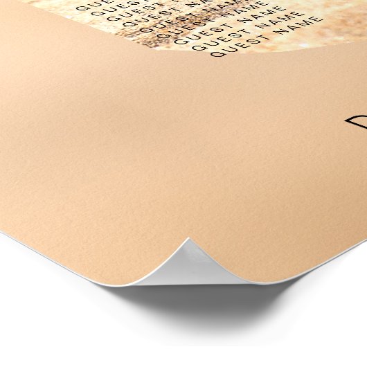 Strand bruiloft zitgrafiek binden van de knoop tek poster (Hoek)